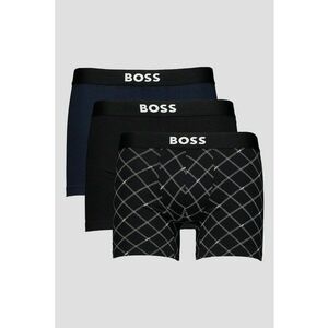 Set de boxeri cu logo - 3 perechi - Albastru/Negru imagine