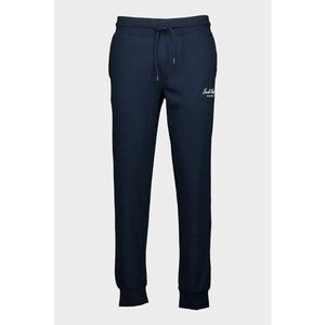 Pantaloni de trening din amestec de bumbac organic - Alb/Bleumarin imagine