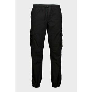 Pantaloni cargo cu croiala conica - Negru imagine