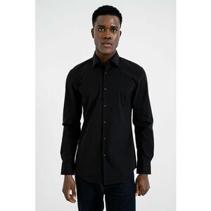 Camasa slim fit cu guler clasic - Negru imagine