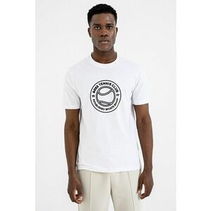 Tricou de bumbac cu logo Join - Alb/Negru imagine