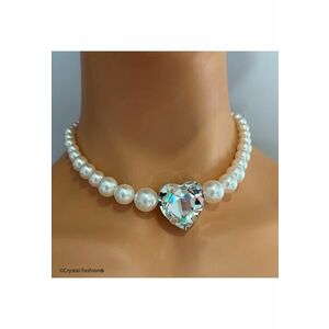 Colier cu perle si cristale Swarovski® Patricia Heart imagine