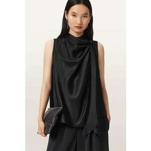 Bluza din amestec de matase Herela - Negru imagine