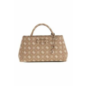 Geanta shopper din piele ecologica cu model logo Carrie - Maro camel imagine