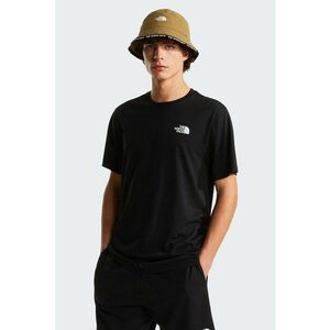 Tricou cu decolteu la baza gatului Mountain Sketch - Negru/Alb murdar imagine
