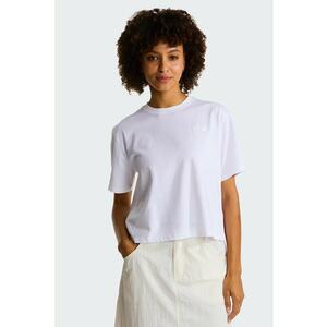 Tricou crop cu logo Evolution Dome - Alb optic imagine