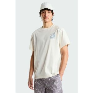 Tricou relaxed fit Stones - Albastru pastel/Alb murdar imagine