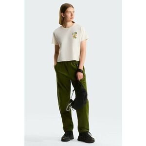 Tricou regular fit Flora Embro - Portocaliu/Verde aquamarin/Alb murdar imagine