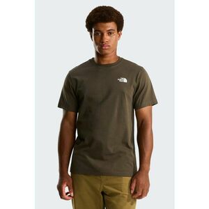 Tricou din bumbac North Faces - Alb/Verde menta/Maro pamantiu imagine