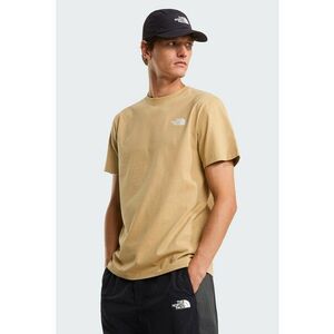 Tricou din bumbac North Faces - Alb/Portocaliu pal/Verde feriga imagine