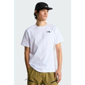 Tricou din bumbac North Faces - Alb/Gri antracit imagine
