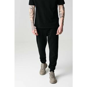 Pantaloni de trening uni cu snur - Negru imagine