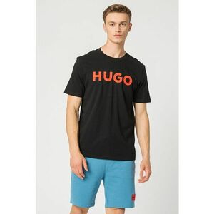Tricou regular fit cu logo cauciucat Dulivio - Negru imagine