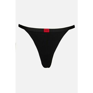 Chiloti tanga din amestec de bumbac - Negru imagine