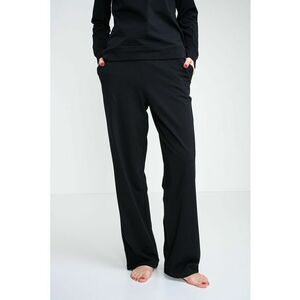 Pantaloni de pijama din amestec de bumbac - Negru imagine