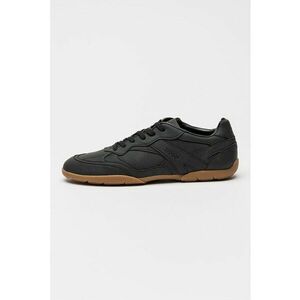 Pantofi sport low-cut din piele nabuc sintetica Keeston - Negru stins imagine