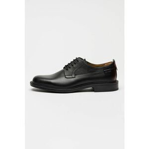 Pantofi din piele cu detaliu logo Lysander - Negru imagine