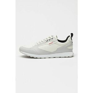 Pantofi sport din piele ecologica Icelin - Alb/Gri deschis imagine