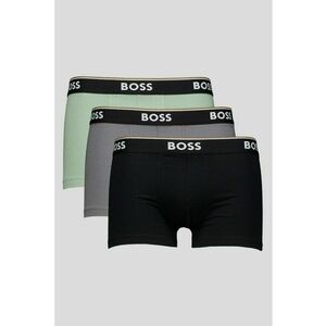 Set de boxeri din amestec de bumbac - 3 perechi - Verde/Gri/Negru imagine