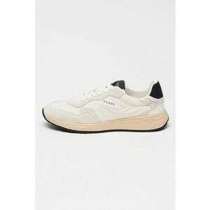 Pantofi sport low-cut cu garnituri din piele intoarsa - Gri deschis/Alb murdar imagine