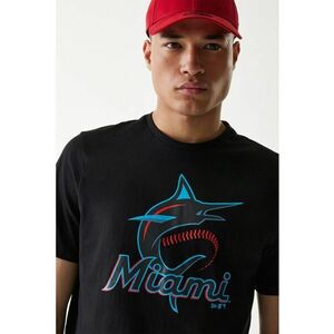 Tricou din bumbac Miami Marlins MLB - Negru/Albastru imagine