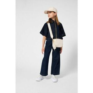 Jacheta de denim cu fermoar scurt - Bleumarin imagine