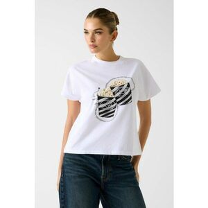 Tricou cu imprimeu grafic - Alb/Negru imagine