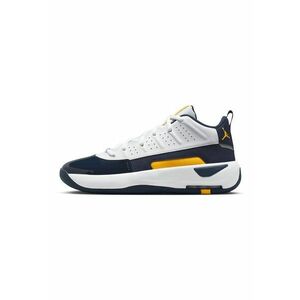 Pantofi mid-cut Jordan Max Aura 7 pentru baschet - Alb/Galben/Bleumarin imagine
