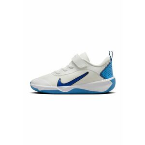 Pantofi Omni Multi-Court cu inchidere velcro pentru tenis - Alb/Albastru royal imagine