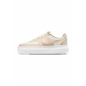 Pantofi sport din piele si piele ecologica - Alb/Roz pastel/Bej imagine
