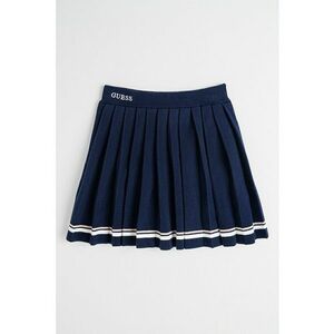 Fusta mini cu pliuri - Bleumarin imagine