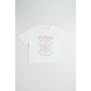 Tricou cu imprimeu logo - Alb/Roz orhidee imagine