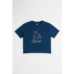Tricou cu strasuri - Auriu/Bleumarin imagine