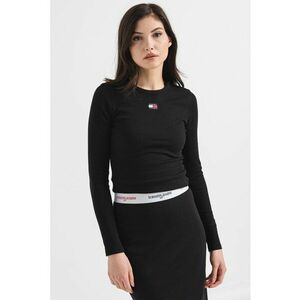 Bluza slim-fit din bumbac - Negru imagine