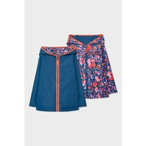 Jacheta reversibila cu gluga - Portocaliu/Albastru inchis/Roz imagine