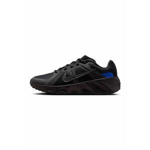 Pantofi sport Metro Tek din plasa cu garnituri din material sintetic - Negru/Albastru royal imagine