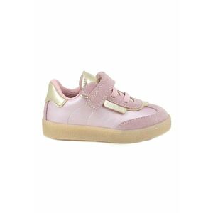 Pantofi sport low-cut cu garnituri din piele intoarsa - Auriu/Roz pastel/Roz pal imagine