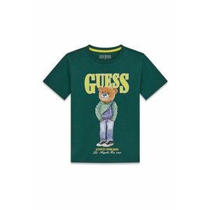 Tricou de bumbac cu model grafic - Verde englez imagine
