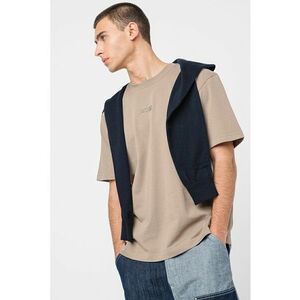 Tricou din bumbac cu logo - Kaki imagine