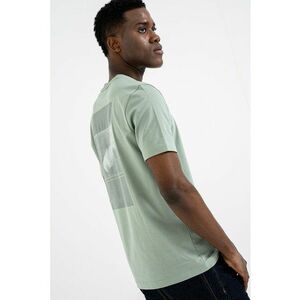 Tricou slim fit cu imprimeu pe partea din spate - Verde fistic imagine