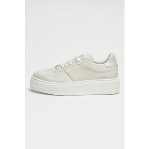 Pantofi sport Moxy low-cut cu platforma - Alb/Argintiu imagine