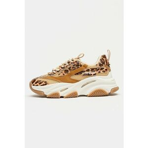 Pantofi sport Possession cu aspect masiv si insertii din plasa - Maro inchis/Caramel imagine