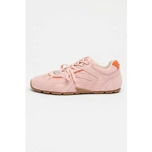 Pantofi sport Asiel din piele intoarsa cu detalii stralucitoare - Rosu/Roz prafuit imagine