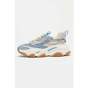Pantofi sport Possession cu aspect masiv si insertii din plasa - Albastru lavanda/Bej deschis imagine