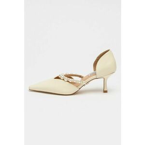 Pantofi uni cu toc kitten imagine