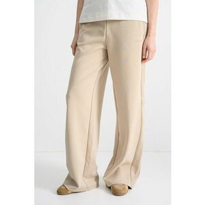 Pantaloni de trening cu croiala ampla si buzunare laterale - Bej imagine