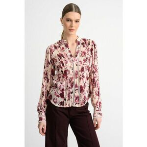Camasa regular fit cu imprimeu - Bej/Violet tyrian imagine