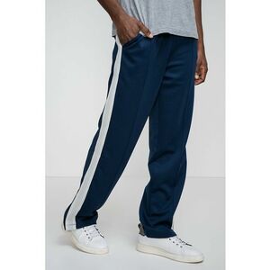 Pantaloni de trening cu snururi - pentru fitness - Albastru inchis/Gri cenusiu imagine