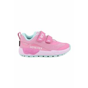 Pantofi sport din plasa cu barete cu inchidere cu velcro - Alb/Roz deschis imagine