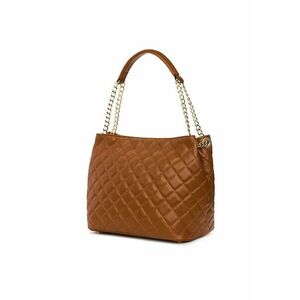 Geantă din piele naturală Paloma - maro - 30x35x18cm - cu două compartimente imagine